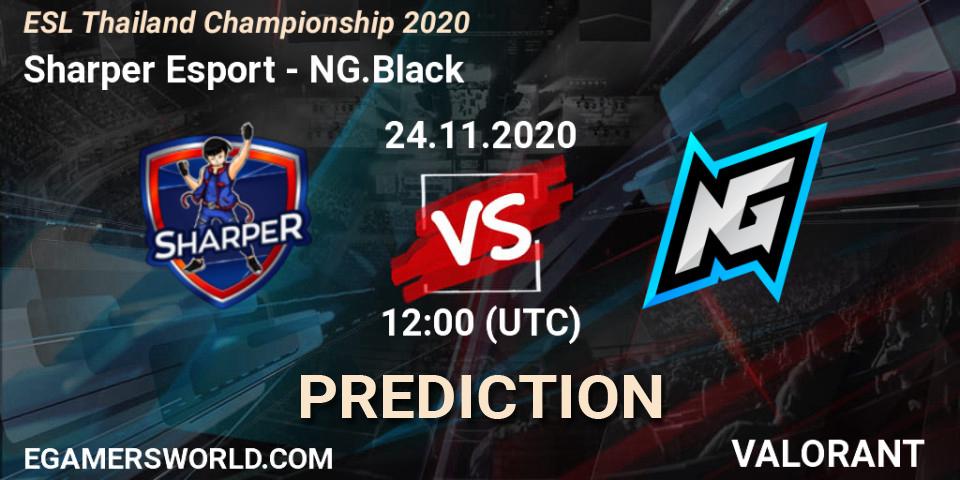Prognoza Sharper Esport - NG.Black. 24.11.2020 at 12:00, VALORANT, ESL Thailand Championship 2020