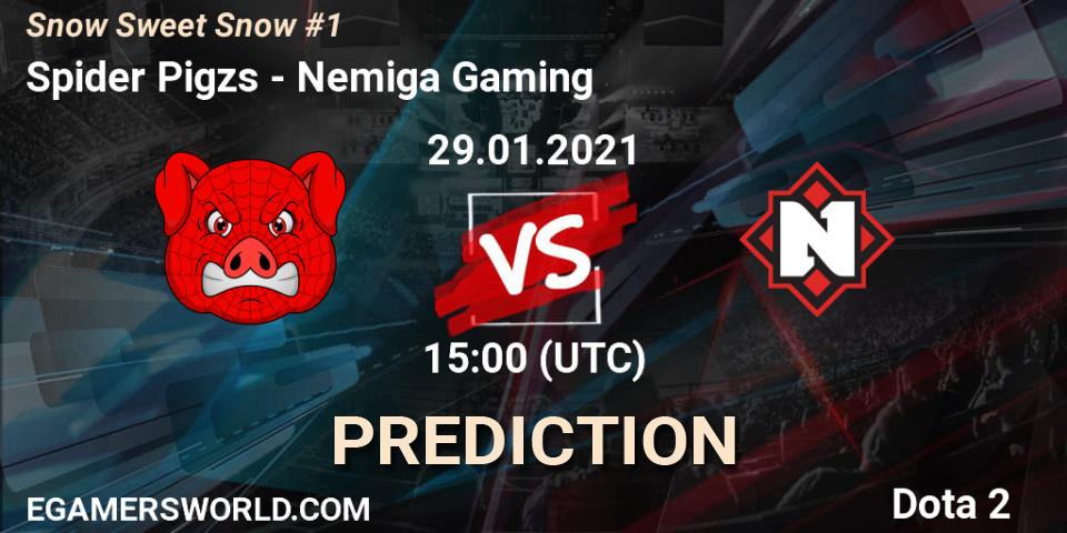 Prognoza Spider Pigzs - Nemiga Gaming. 29.01.2021 at 14:59, Dota 2, Snow Sweet Snow #1