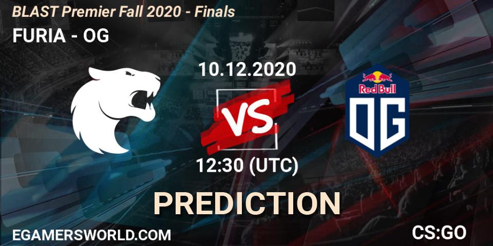 Prognoza FURIA - OG. 10.12.2020 at 12:30, Counter-Strike (CS2), BLAST Premier Fall 2020 - Finals