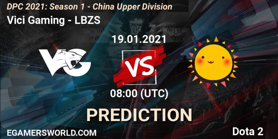 Prognoza Vici Gaming - LBZS. 19.01.2021 at 08:31, Dota 2, DPC 2021: Season 1 - China Upper Division