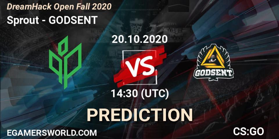Prognoza Sprout - GODSENT. 20.10.2020 at 14:10, Counter-Strike (CS2), DreamHack Open Fall 2020
