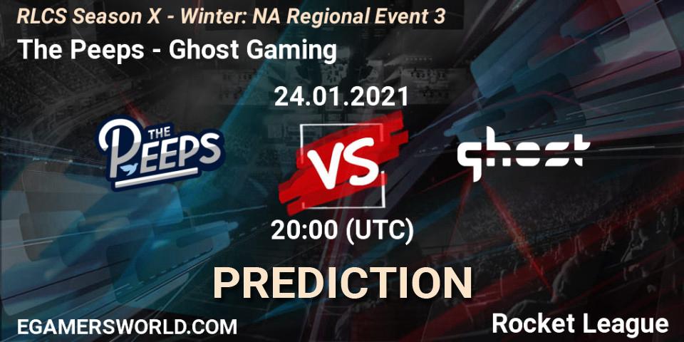 Prognoza The Peeps - Ghost Gaming. 24.01.21, Rocket League, RLCS Season X - Winter: NA Regional Event 3