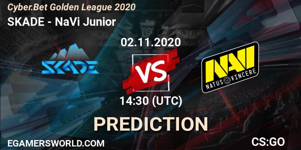 Prognoza SKADE - NaVi Junior. 02.11.2020 at 14:45, Counter-Strike (CS2), Cyber.Bet Golden League 2020