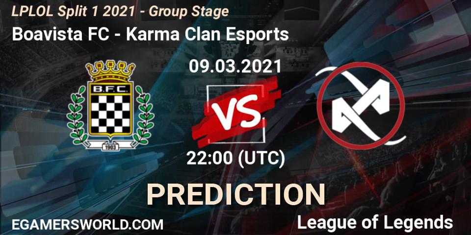 Prognoza Boavista FC - Karma Clan Esports. 09.03.2021 at 22:00, LoL, LPLOL Split 1 2021 - Group Stage