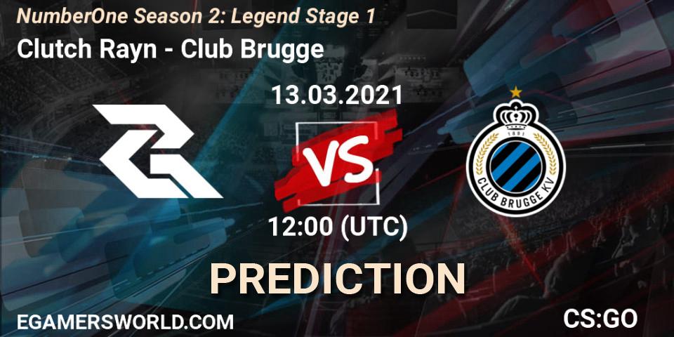 Prognoza Clutch Rayn - Club Brugge. 13.03.2021 at 12:00, Counter-Strike (CS2), NumberOne Season 2: Legend Stage 1