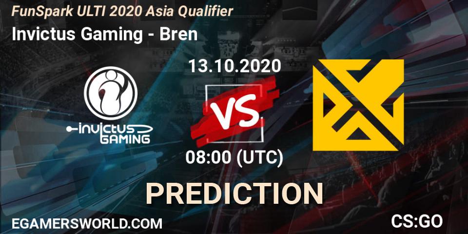 Prognoza Invictus Gaming - Bren. 13.10.2020 at 08:10, Counter-Strike (CS2), FunSpark ULTI 2020 Asia Qualifier
