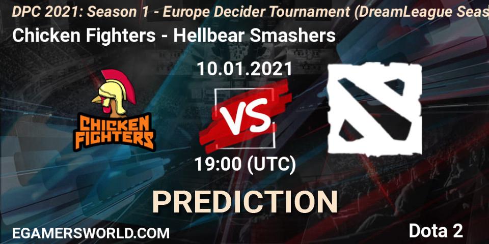 Prognoza Chicken Fighters - Hellbear Smashers. 10.01.2021 at 19:03, Dota 2, DPC 2021: Season 1 - Europe Decider Tournament (DreamLeague Season 14)