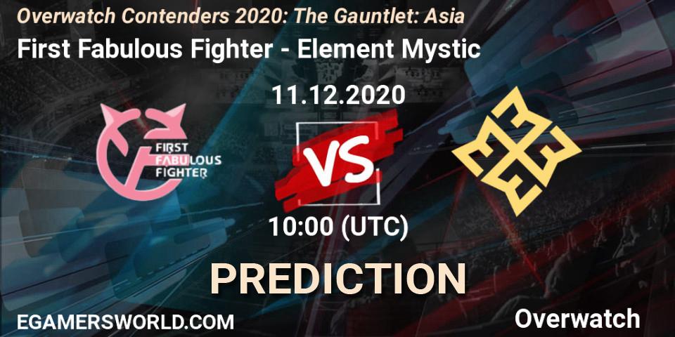 Prognoza First Fabulous Fighter - Element Mystic. 11.12.20, Overwatch, Overwatch Contenders 2020: The Gauntlet: Asia