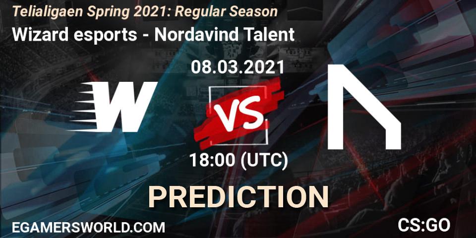 Prognoza Wizard esports - Nordavind Talent. 08.03.2021 at 18:00, Counter-Strike (CS2), Telialigaen Spring 2021: Regular Season