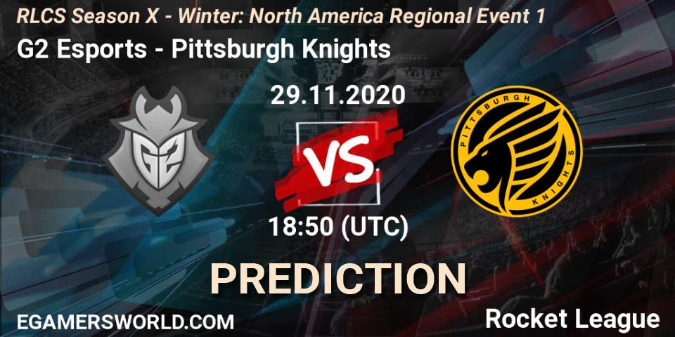 Prognoza G2 Esports - Pittsburgh Knights. 29.11.2020 at 18:50, Rocket League, RLCS Season X - Winter: North America Regional Event 1