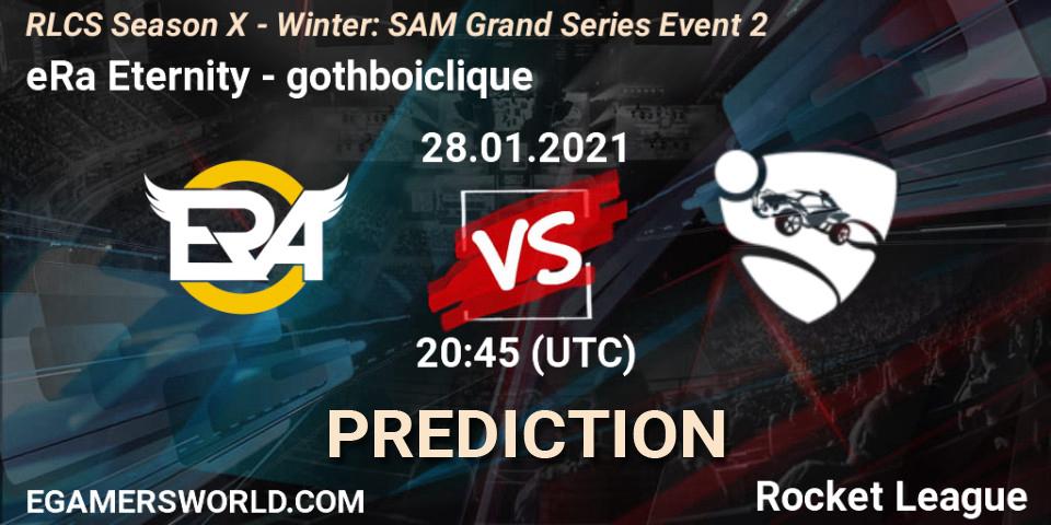 Prognoza eRa Eternity - gothboiclique. 28.01.2021 at 20:45, Rocket League, RLCS Season X - Winter: SAM Grand Series Event 2