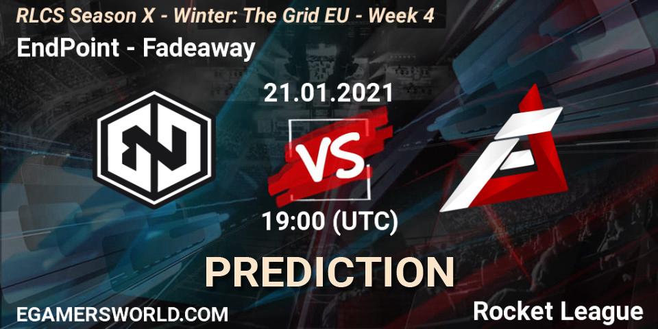 Prognoza EndPoint - Fadeaway. 21.01.2021 at 19:00, Rocket League, RLCS Season X - Winter: The Grid EU - Week 4
