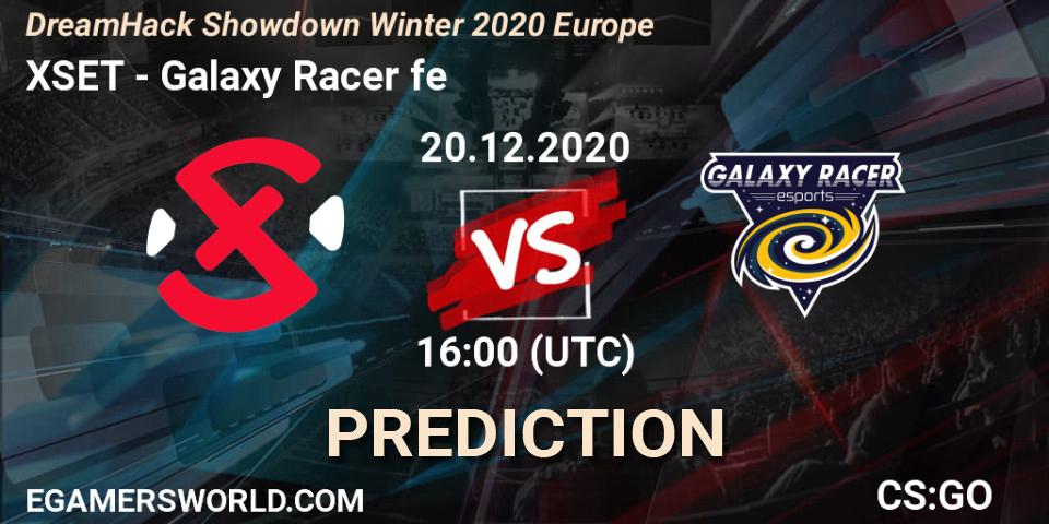 Prognoza XSET - Galaxy Racer fe. 20.12.2020 at 16:00, Counter-Strike (CS2), DreamHack Showdown Winter 2020 Europe