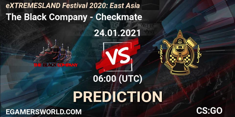 Prognoza The Black Company - Checkmate. 24.01.2021 at 06:00, Counter-Strike (CS2), eXTREMESLAND Festival 2020: East Asia