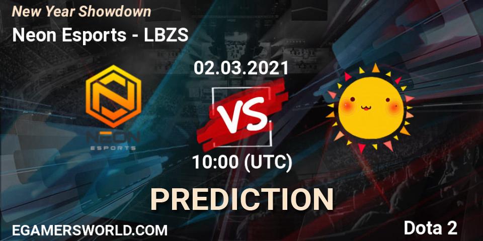 Prognoza Neon Esports - LBZS. 02.03.2021 at 10:09, Dota 2, New Year Showdown