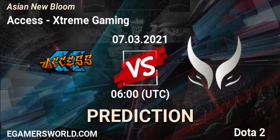 Prognoza Access - Xtreme Gaming. 07.03.2021 at 06:29, Dota 2, Asian New Bloom