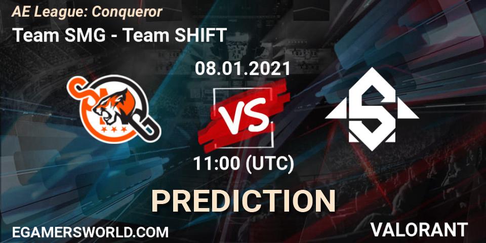 Prognoza Team SMG - Team SHIFT. 08.01.2021 at 11:00, VALORANT, AE League: Conqueror