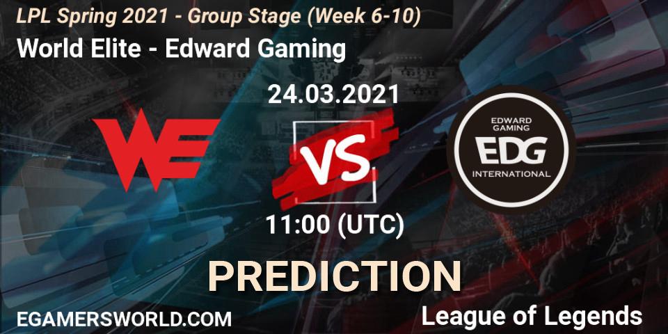 Prognoza World Elite - Edward Gaming. 24.03.21, LoL, LPL Spring 2021 - Group Stage (Week 6-10)