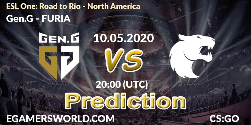 Prognoza Gen.G - FURIA. 10.05.2020 at 21:40, Counter-Strike (CS2), ESL One: Road to Rio - North America