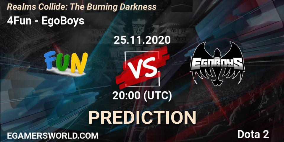 Prognoza 4Fun - EgoBoys. 25.11.2020 at 20:10, Dota 2, Realms Collide: The Burning Darkness