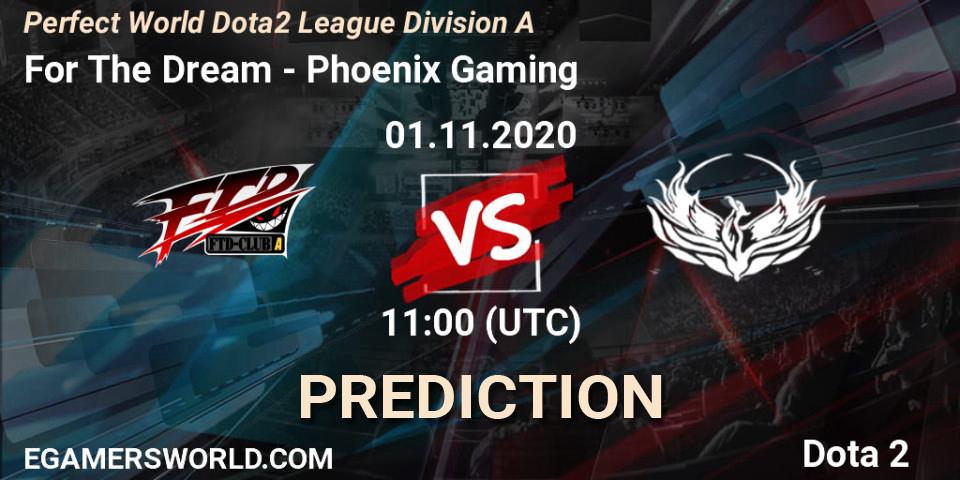 Prognoza For The Dream - Phoenix Gaming. 01.11.20, Dota 2, Perfect World Dota2 League Division A