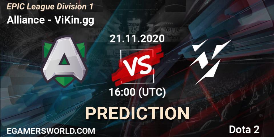 Prognoza Alliance - ViKin.gg. 21.11.2020 at 16:00, Dota 2, EPIC League Division 1