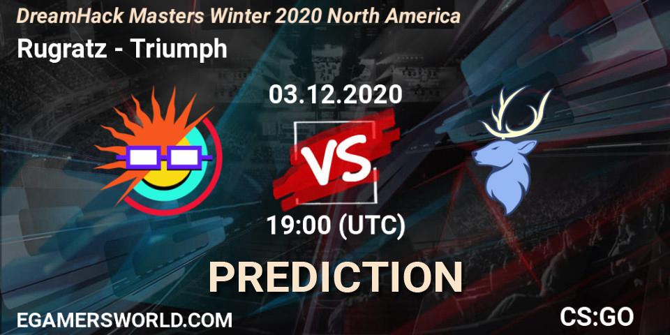 Prognoza Rugratz - Triumph. 03.12.2020 at 19:00, Counter-Strike (CS2), DreamHack Masters Winter 2020 North America