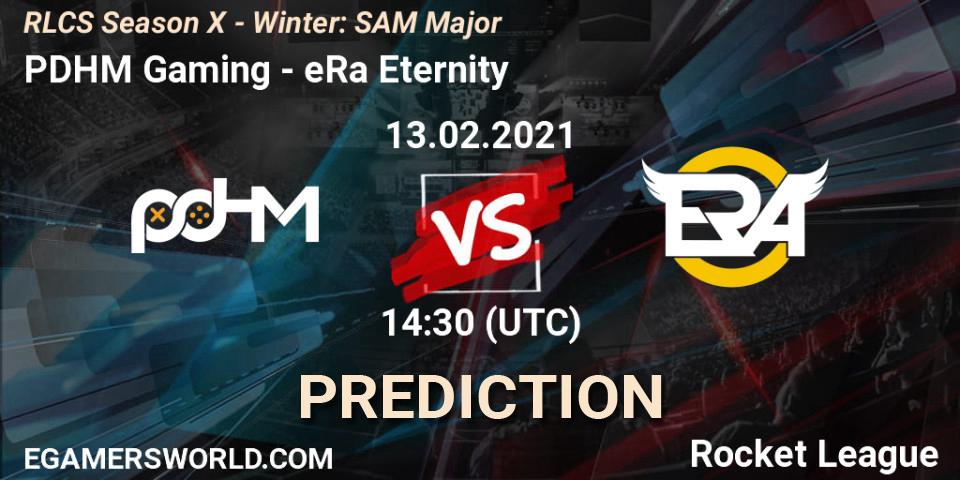 Prognoza PDHM Gaming - eRa Eternity. 13.02.2021 at 14:30, Rocket League, RLCS Season X - Winter: SAM Major