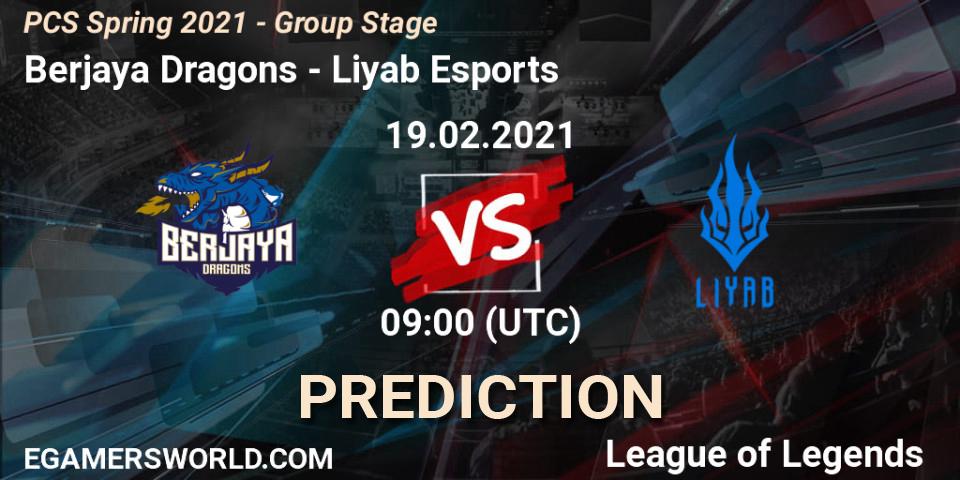 Prognoza Berjaya Dragons - Liyab Esports. 19.02.2021 at 09:00, LoL, PCS Spring 2021 - Group Stage