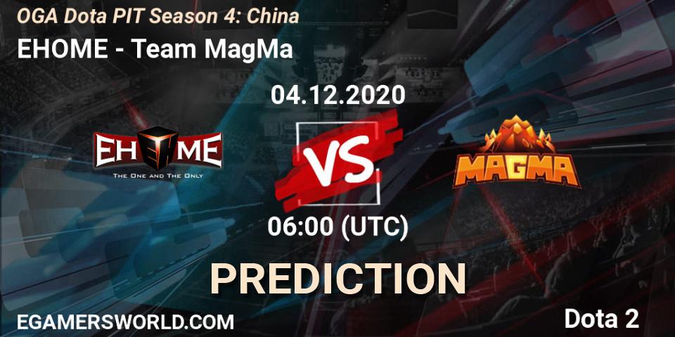 Prognoza EHOME - Team MagMa. 04.12.2020 at 06:03, Dota 2, OGA Dota PIT Season 4: China