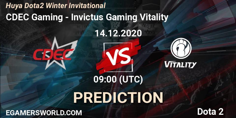 Prognoza CDEC Gaming - Invictus Gaming Vitality. 14.12.2020 at 09:59, Dota 2, Huya Dota2 Winter Invitational