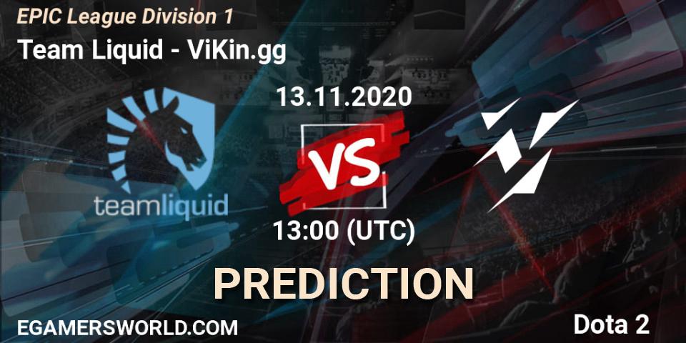Prognoza Team Liquid - ViKin.gg. 13.11.2020 at 13:01, Dota 2, EPIC League Division 1