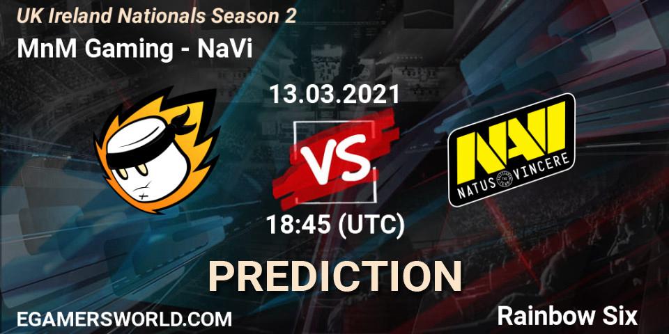 Prognoza MnM Gaming - NaVi. 13.03.2021 at 18:45, Rainbow Six, UK Ireland Nationals Season 2