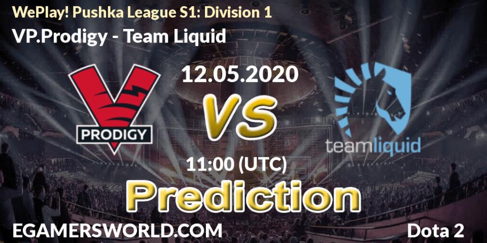 Prognoza VP.Prodigy - Team Liquid. 12.05.2020 at 11:57, Dota 2, WePlay! Pushka League S1: Division 1