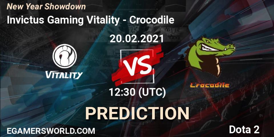 Prognoza Invictus Gaming Vitality - Crocodile. 20.02.2021 at 13:11, Dota 2, New Year Showdown