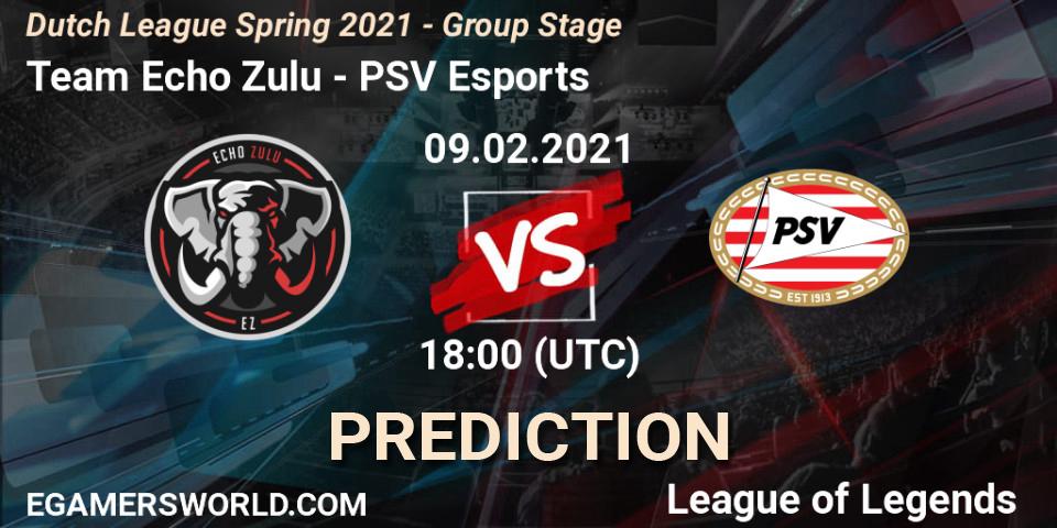 Prognoza Team Echo Zulu - PSV Esports. 09.02.2021 at 20:00, LoL, Dutch League Spring 2021 - Group Stage