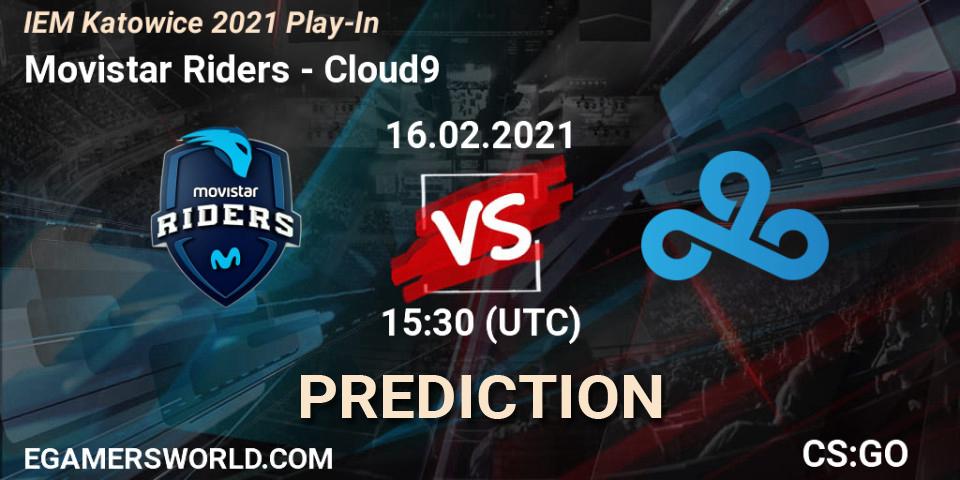 Prognoza Movistar Riders - Cloud9. 16.02.2021 at 15:30, Counter-Strike (CS2), IEM Katowice 2021 Play-In