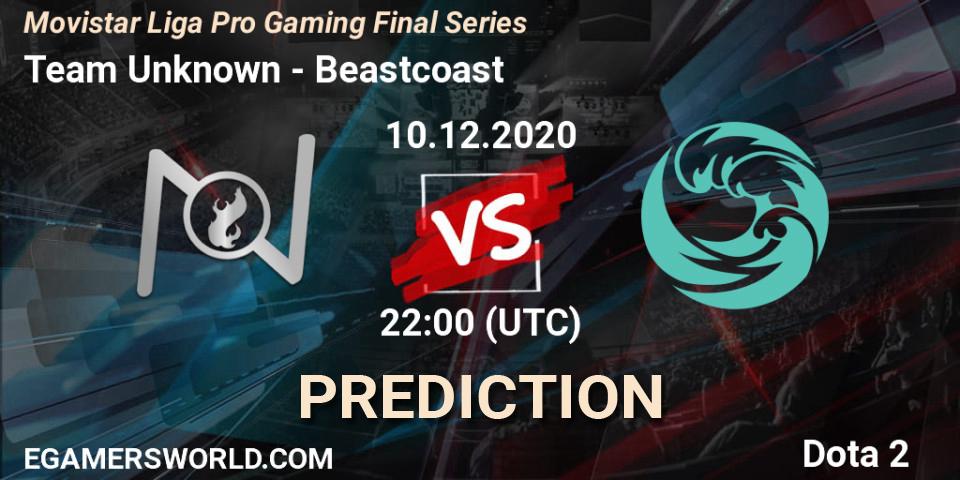 Prognoza Team Unknown - Beastcoast. 10.12.2020 at 22:02, Dota 2, Movistar Liga Pro Gaming Final Series
