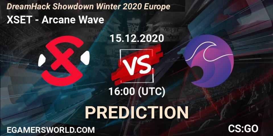 Prognoza XSET - Arcane Wave. 15.12.2020 at 16:00, Counter-Strike (CS2), DreamHack Showdown Winter 2020 Europe