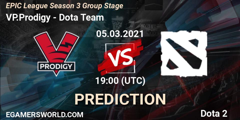 Prognoza VP.Prodigy - Dota Team. 05.03.2021 at 19:46, Dota 2, EPIC League Season 3 Group Stage