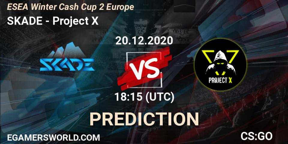 Prognoza SKADE - Project X. 20.12.2020 at 18:30, Counter-Strike (CS2), ESEA Winter Cash Cup 2 Europe