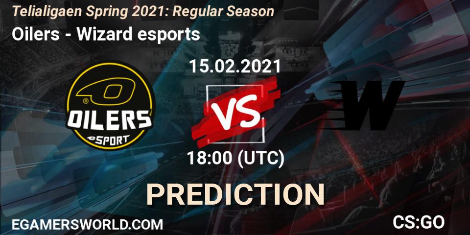 Prognoza Oilers - Wizard esports. 15.02.2021 at 18:00, Counter-Strike (CS2), Telialigaen Spring 2021: Regular Season