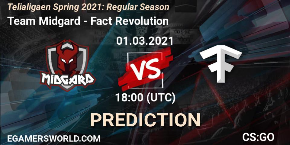 Prognoza Team Midgard - Fact Revolution. 01.03.2021 at 18:00, Counter-Strike (CS2), Telialigaen Spring 2021: Regular Season