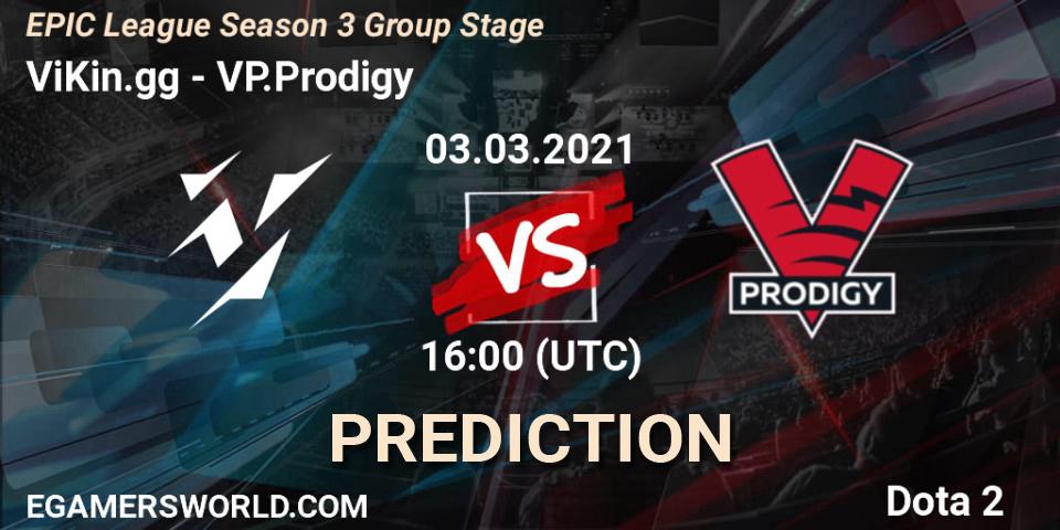 Prognoza ViKin.gg - VP.Prodigy. 03.03.2021 at 16:00, Dota 2, EPIC League Season 3 Group Stage