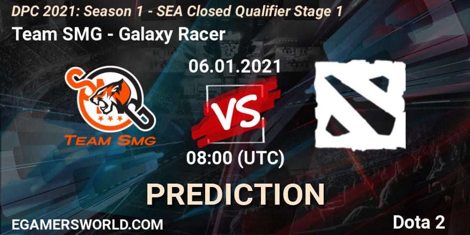 Prognoza Team SMG - Galaxy Racer. 06.01.2021 at 08:10, Dota 2, DPC 2021: Season 1 - SEA Closed Qualifier Stage 1