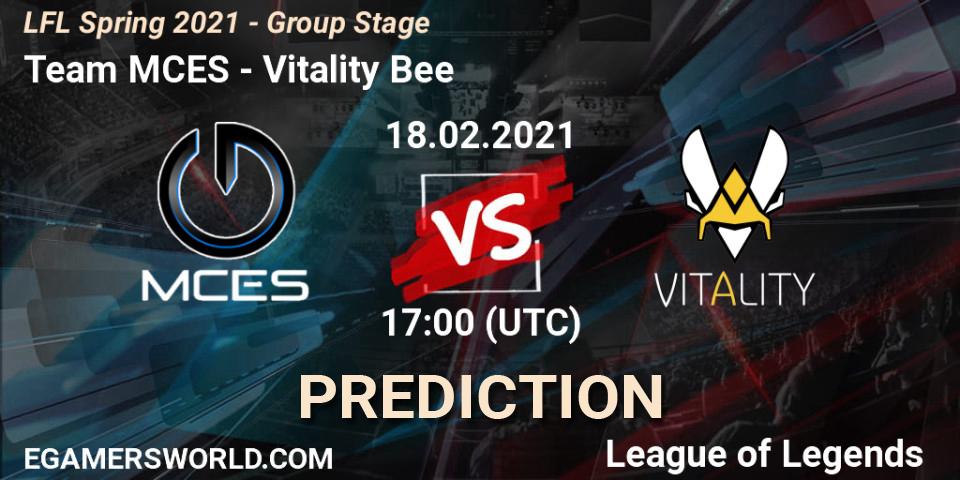 Prognoza Team MCES - Vitality Bee. 18.02.21, LoL, LFL Spring 2021 - Group Stage