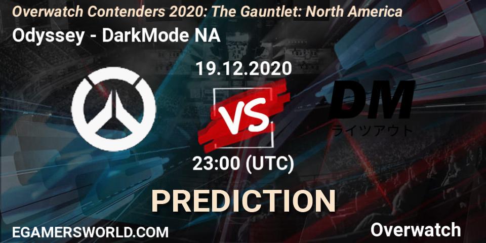 Prognoza Odyssey - DarkMode NA. 19.12.2020 at 23:00, Overwatch, Overwatch Contenders 2020: The Gauntlet: North America