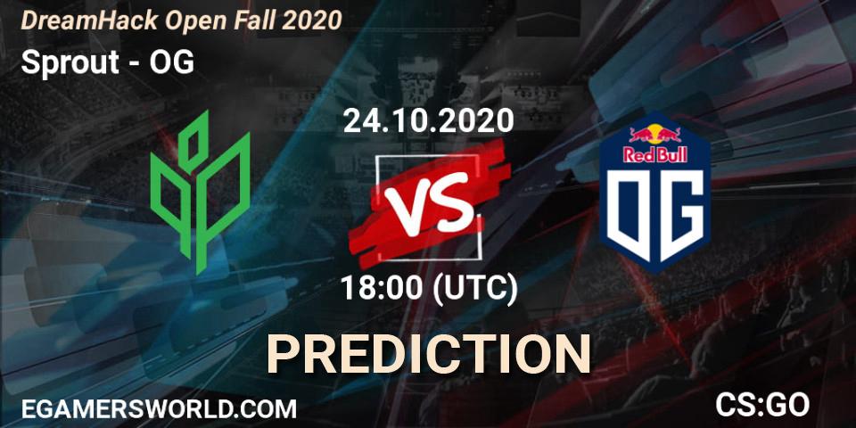 Prognoza Sprout - OG. 24.10.2020 at 18:00, Counter-Strike (CS2), DreamHack Open Fall 2020