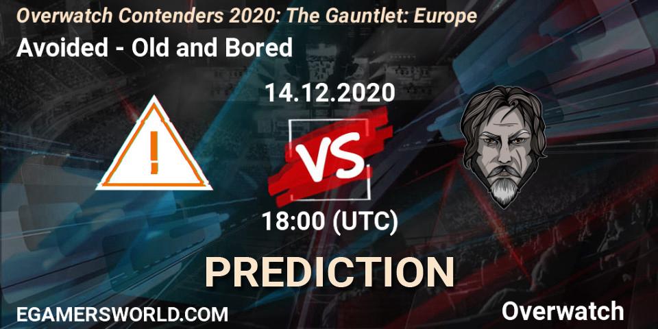 Prognoza Avoided - Old and Bored. 14.12.2020 at 18:00, Overwatch, Overwatch Contenders 2020: The Gauntlet: Europe
