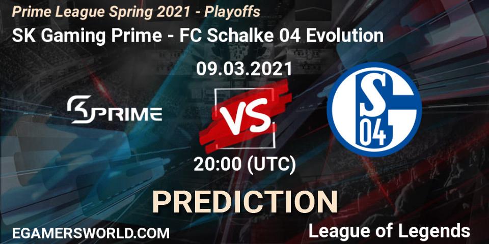 Prognoza SK Gaming Prime - FC Schalke 04 Evolution. 09.03.2021 at 20:00, LoL, Prime League Spring 2021 - Playoffs